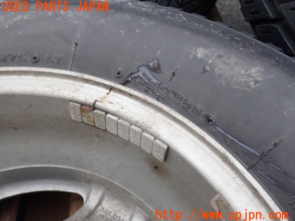 3UPJ=9227900916]三菱ジープ(J55)社外 ホイール 15×6J ±0 PCD139.7 5穴 5本 中古_5