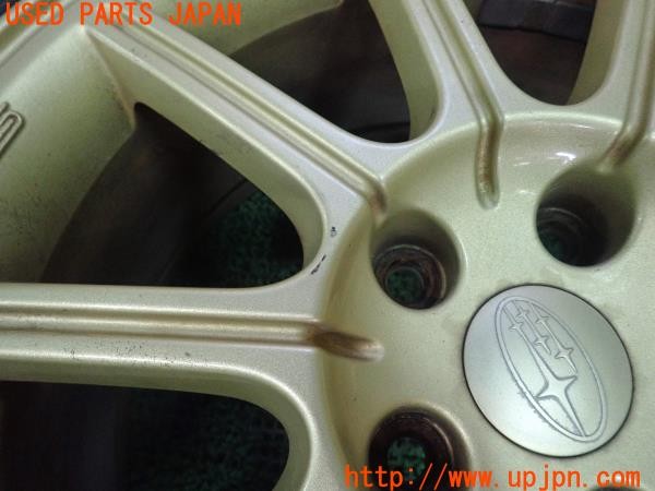 3UPJ=9227910962]インプレッサ WRX STI(GDB F型)純正 ホイール 17×8JJ +53 PCD114.3 5穴 2本 中古_2