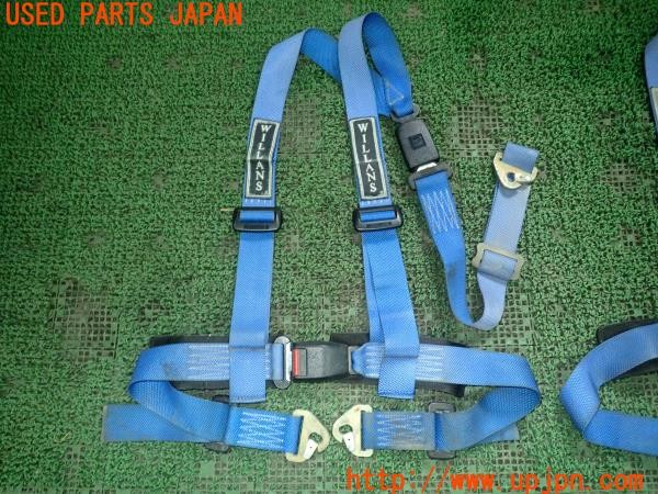 3UPJ=9227940611]ジープ(J55(改))WILLANS ウィランズ 4点式シートベルト レーシングハーネス 中古_3