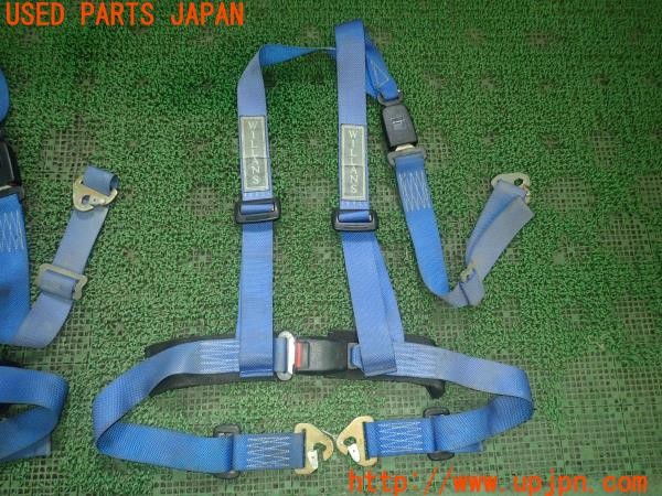 3UPJ=9227940611]ジープ(J55(改))WILLANS ウィランズ 4点式シートベルト レーシングハーネス 中古_4