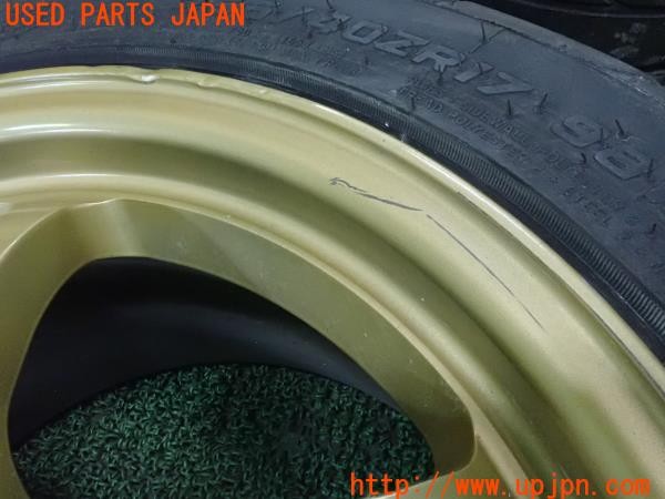 3UPJ=9227980918]スカイライン 25GT-X(ER34)前期 社外 17インチホイール 17×8JJ+38 9JJ+45 PCD114.3 5穴 4本 中古_4