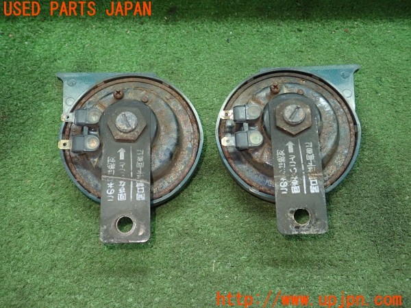 3UPJ=9228010563]ランクル100(UZJ100W)前期 MITSUBA ミツバ ALPHA HORN アルファホーン MBH-2E11 MBL-2E12 ホーン 中古_2