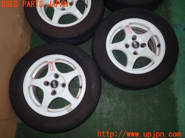 3UPJ=9228020916]ランサーエボリューションII GSR(CE9A)純正 OZ Racing OZレーシング タイヤホイール 15×6JJ +46 PCD114.3 4穴 4本 中古_2