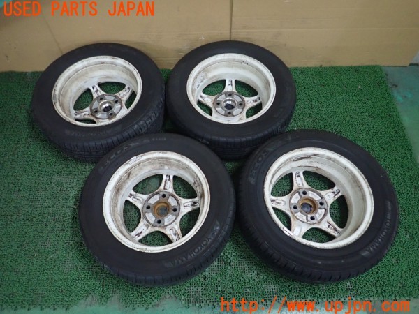 3UPJ=9228020916]ランサーエボリューションII GSR(CE9A)純正 OZ Racing OZレーシング タイヤホイール 15×6JJ +46 PCD114.3 4穴 4本 中古_4
