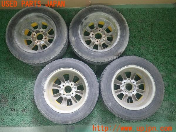3UPJ=9228180915]スーパー7(カナディアンセブン)Watanabe ワタナベ ホイール 14×6J 6.5J オフセット不明 PCD114.3 4穴 4本 中古_4