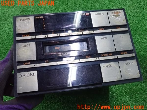 3UPJ=9228220518]スタリオン GSR-VR(A187A)後期 純正 diatone ダイヤトーン MB359545 RX-381FY カセットデッキ ラジオ 中古_4