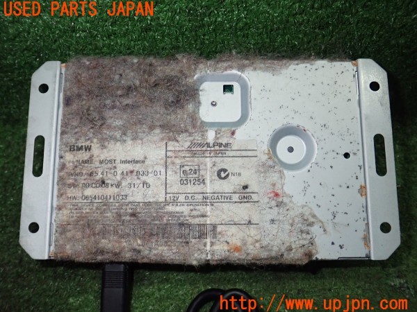 3UPJ=9228230579]BMW 650i カブリオレ(EK48 E64)後期 純正 ALPINE アルパイン 65.41-0 411 033-01 モストインターフェイス 中古_5