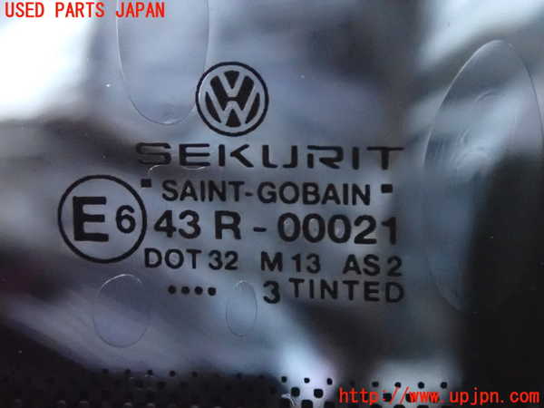 2UPJ-9228381382]VW ルポGTI(6EAVY)左クォーターガラス (43R-00021 M13) 中古_3