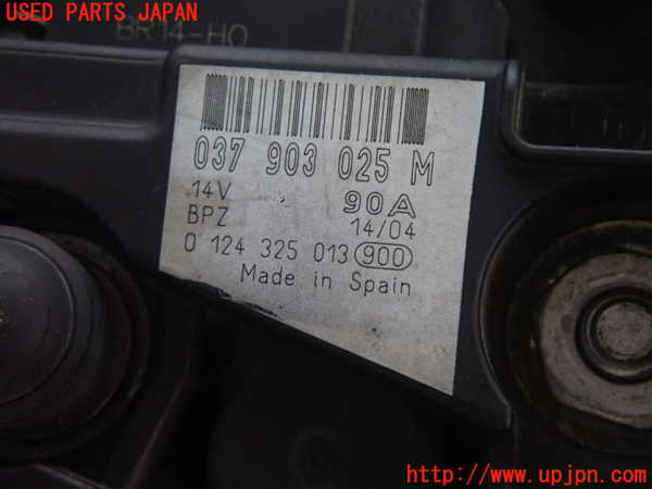 2UPJ-9228386015]VW ルポGTI(6EAVY)オルタネーター(ダイナモ) 中古_4