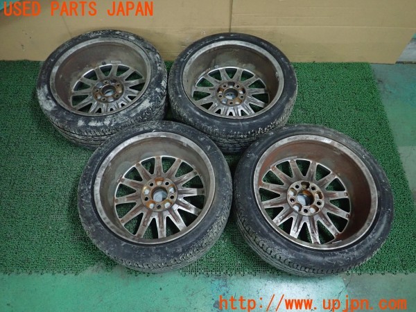3UPJ=9228400919]アストンマーティン DB7 クーペ(AM7)純正 ホイール 18×8J -14.5 PCD120.65 5穴 4本 センターキャップ専用工具付き 中古_4
