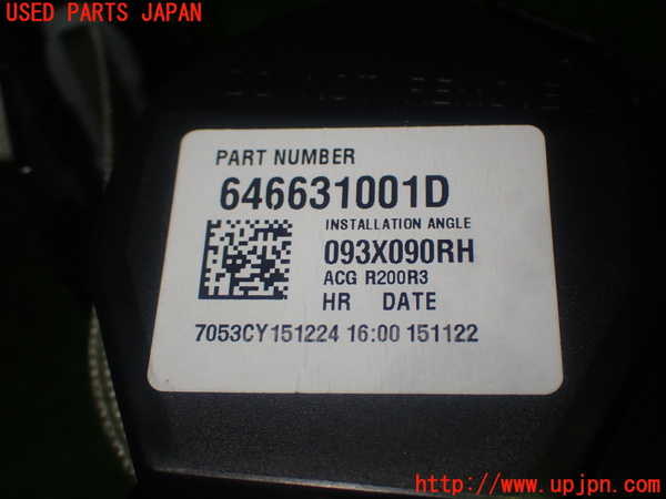 1UPJ-9228677155]ROOX(ルークス)(B44A)右2列目シートベルト 中古_3