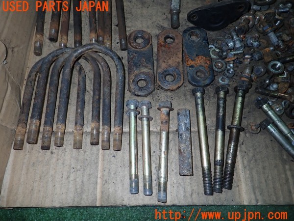3UPJ=9228680720]三菱ジープ(J53)ネジ・ナット・ステー類 セット ジャンク_3
