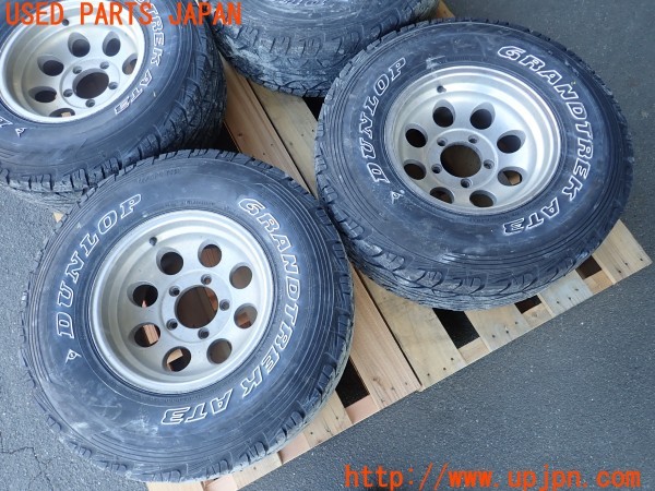 3UPJ=9228680916]三菱ジープ(J53)社外 ホイール 15×8J +19 PCD139.7 5穴 4本 中古_3