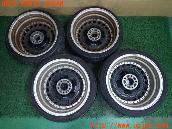 3UPJ=9228730906]フェアレディZ 300ZX 2シーター(Z32)前期 SSR Formula AERO SPOKE ホイール 18×9.5J-26 12J-45 PCD114.3 5穴 4本 中古_2