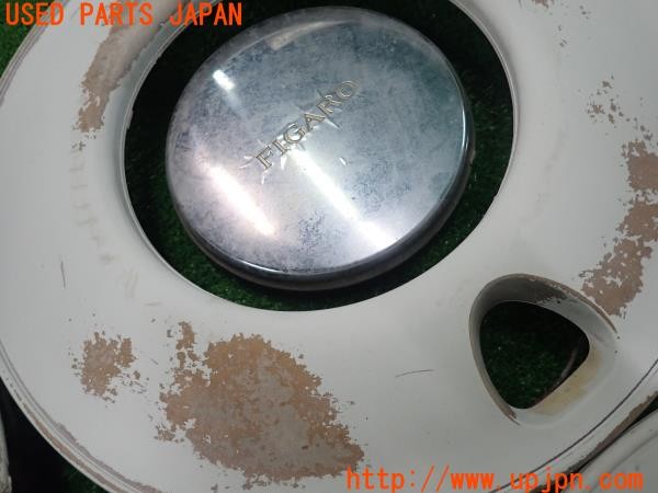 3UPJ=9228740974]フィガロ(FK10)純正 ホイールキャップ カバー 40315-37B00 40315-37B10 セット 中古_3