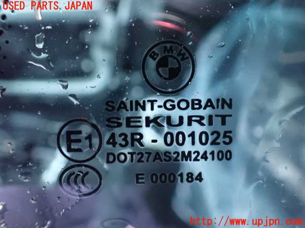 1UPJ-9228761382]BMW 420i クーペ F32(3N20)左クォーターガラス SEKURIT M24100 中古_2