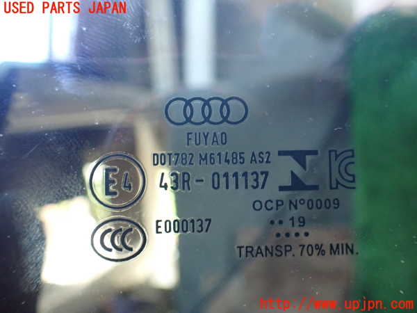 1UPJ-9228831238]アウディ・A7 スポーツバック(F2DKNS)右前ドアガラス M61485 中古_3