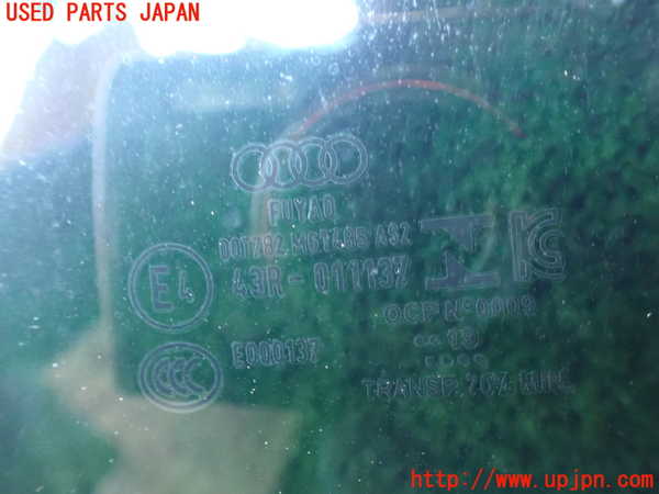 1UPJ-9228831268]アウディ・A7 スポーツバック(F2DKNS)左前ドアガラス M61485 中古_3