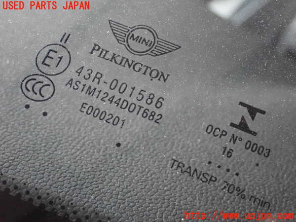 2UPJ-9228871195]BMW ミニ(MINI)クーパーD クロスオーバー(YT20)フロントガラス (43R-001586 M1244) 中古_2