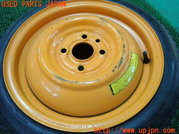 3UPJ=9228950964]ビート バージョンＦ(PP1)前期 スペアタイヤ 14X4T PCD100 4穴 テンパータイヤ 中古_2
