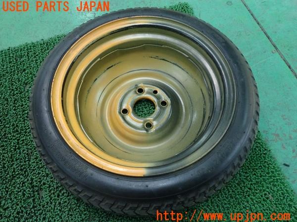3UPJ=9228950964]ビート バージョンＦ(PP1)前期 スペアタイヤ 14X4T PCD100 4穴 テンパータイヤ 中古_3