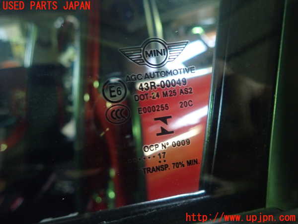 1UPJ-9228981260]BMW ミニ(MINI)クーパーD F55(XT15)左前ドア AGC M25 中古_3