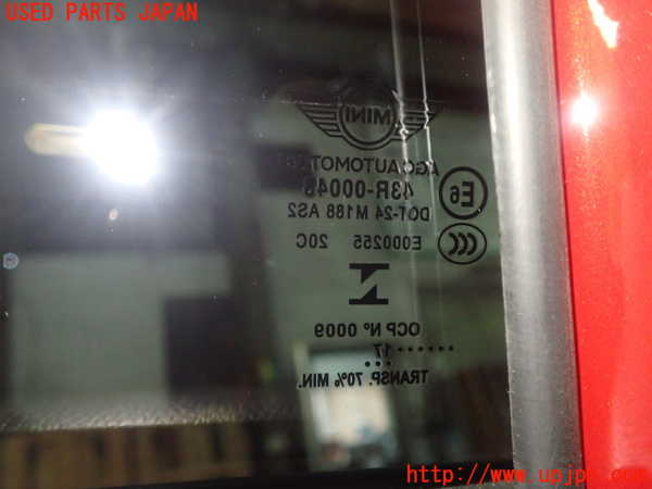 1UPJ-9228981320]BMW ミニ(MINI)クーパーD F55(XT15)左後ドア AGC M188 中古_4