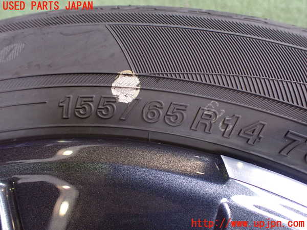 2UPJ-9228999023]日産サクラ(SAKURA)(B6AW)タイヤ　ホイール　1本③ 155/65R14 中古_2