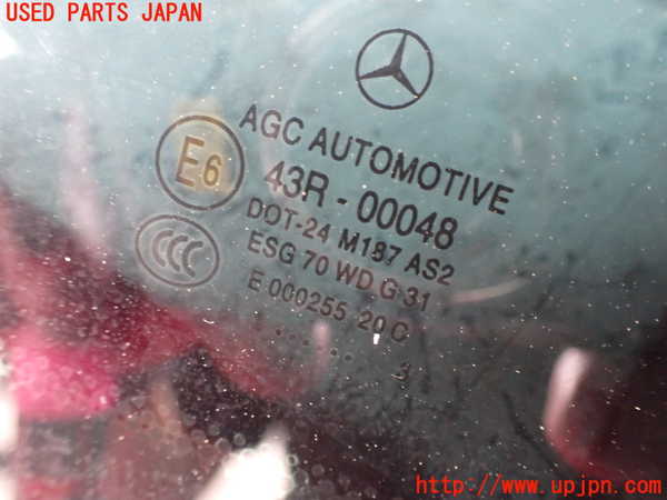 2UPJ-9229001380]ベンツ C200 ステーションワゴン(204248)右クォーターガラス (43R-00048 M187) 中古_2