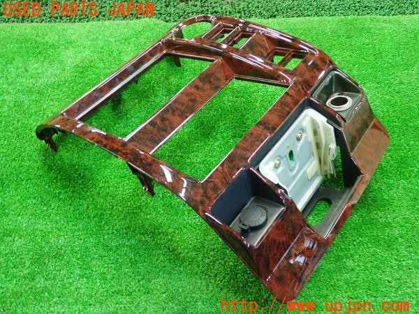 3UPJ=9229020622]ランクルプラド(KDJ95W)後期 純正 55412-60140 木目調センターパネル オーディオパネル インパネ 中古_2