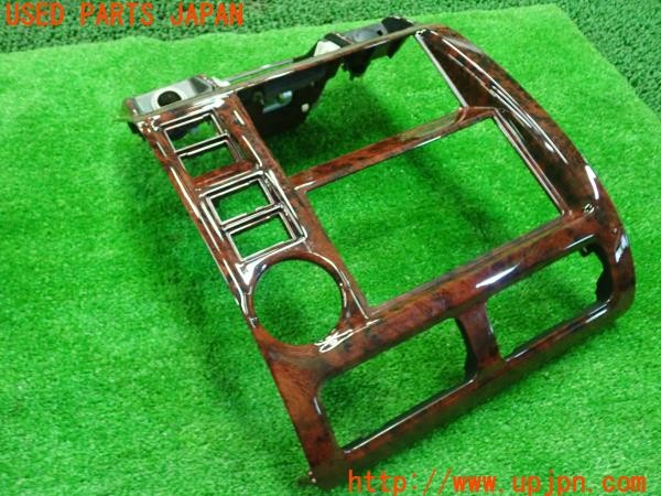 3UPJ=9229020622]ランクルプラド(KDJ95W)後期 純正 55412-60140 木目調センターパネル オーディオパネル インパネ 中古_3