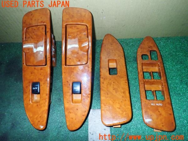 3UPJ=9229030645]ランドクルーザー100(UZJ100W)中期 純正 木目調パネル ドアスイッチ シフトパネル 中古_2