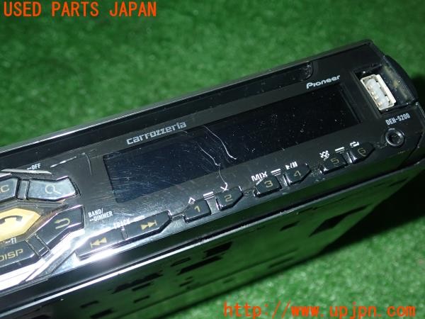 3UPJ=9229060518]MR2(SW20)後期 carrozzeria カロッツェリア DEH-5200 CDプレーヤー カーオーディオ 1DIN 中古_3