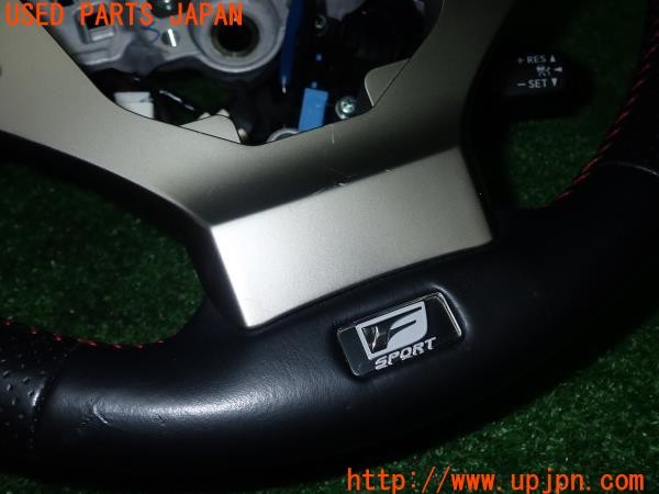 3UPJ=9229070617]レクサス RC300h Fスポーツ(AVC10)純正 ステアリング 中古_3