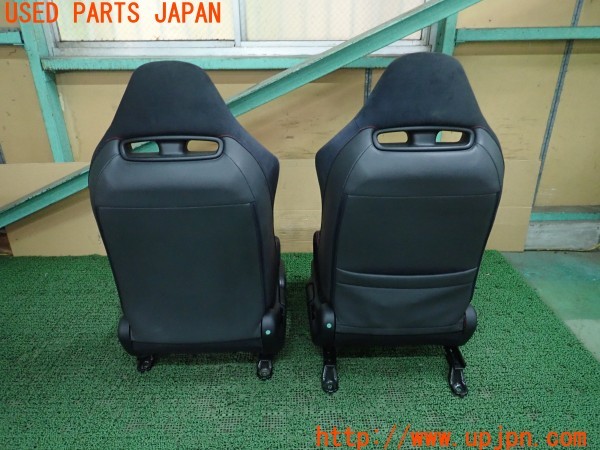 3UPJ=9229100609]シビック タイプR(FD2)前期 純正 シートセット セミバケットシート 運転席 助手席 レール付き 中古_2