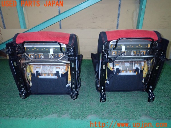 3UPJ=9229100609]シビック タイプR(FD2)前期 純正 シートセット セミバケットシート 運転席 助手席 レール付き 中古_3