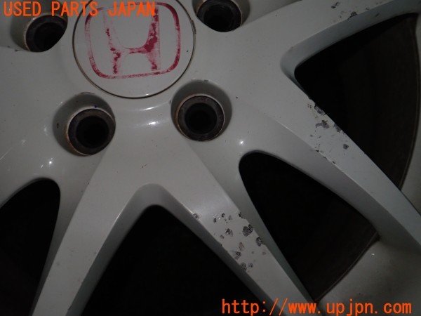 3UPJ=9229100918]シビック タイプR(FD2)インテグラ純正？ ホイール① 17×7JJ +60 PCD114.3 5穴 2本 中古_4