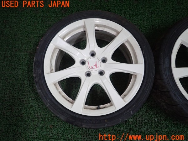 3UPJ=9229100919]シビック タイプR(FD2)前期 純正 ホイール② 18×7.5J +60 PCD114.3 5穴 2本 中古_2
