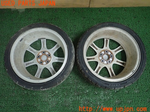 3UPJ=9229100919]シビック タイプR(FD2)前期 純正 ホイール② 18×7.5J +60 PCD114.3 5穴 2本 中古_4