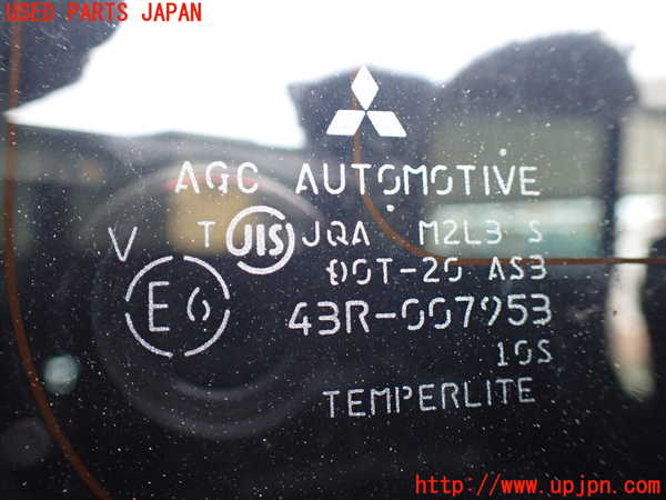 1UPJ-9229121380]デリカD：5(CV2W)右クォーターガラス 中古 AGC M2L3 43R-007953_2