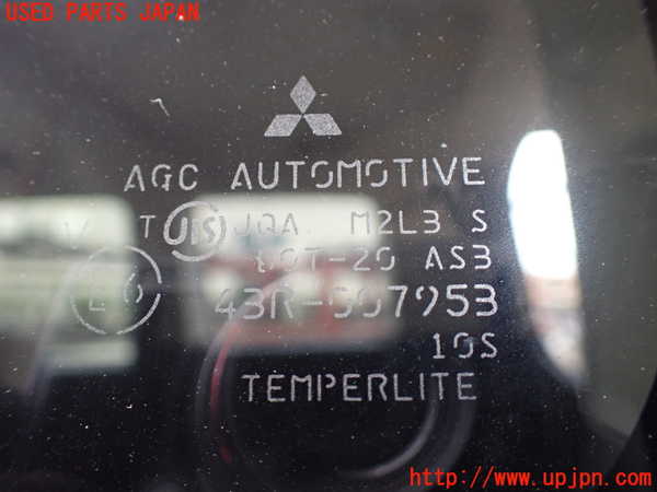 1UPJ-9229121382]デリカD：5(CV2W)左クォーターガラス 中古 AGC M2L3 43R-007953_2