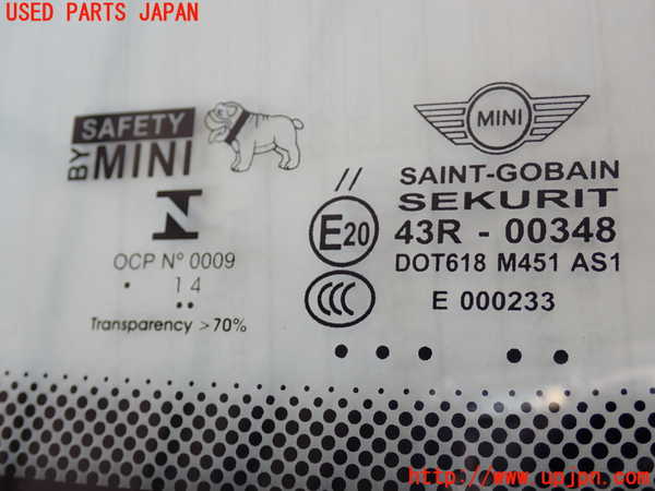 2UPJ-9229161195]BMW ミニ(MINI)クーパー(XM15)フロントガラス (43R-00348 M451) 中古_2
