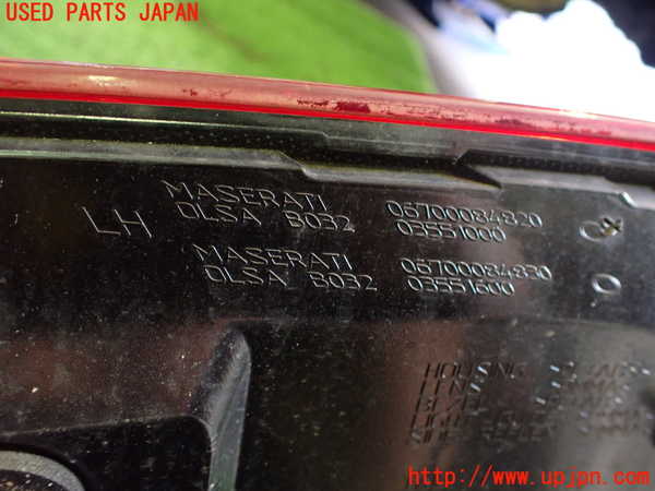 2UPJ-9229181536]マセラティ・ギブリ(MG30C)左テールランプ 中古_3