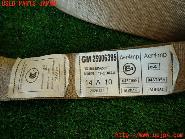 2UPJ-9229207075]キャデラック・CTS スポーツセダン(X322B)助手席シートベルト (左ハンドル) 中古_3