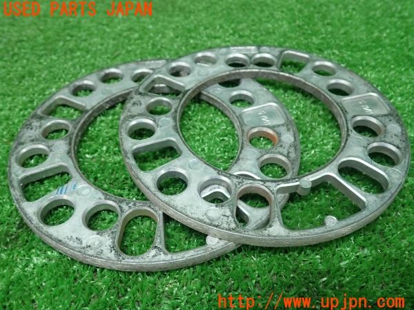 3UPJ=9229220969]ロードスター(ND5RC)前期 HKB 5mm PCD114.3/100  4/5穴 ハブ径約78mm マルチ 2枚セット 中古_5