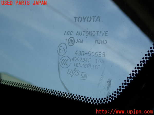 1UPJ-9229251200]エスティマ(ACR55W)右フロント三角窓ガラス 中古 AGC M2H3 43R-00033_2