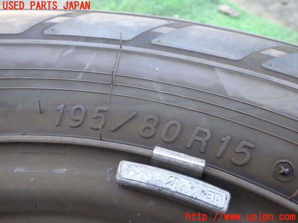 1UPJ-9229349029]NV350 キャラバン バン(VW2E26)タイヤ　ホイール　1本④ 195/80R15 中古_2