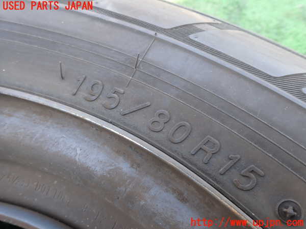 1UPJ-9229349028]NV350 キャラバン バン(VW2E26)タイヤ　ホイール　1本③ 195/80R15 中古_2