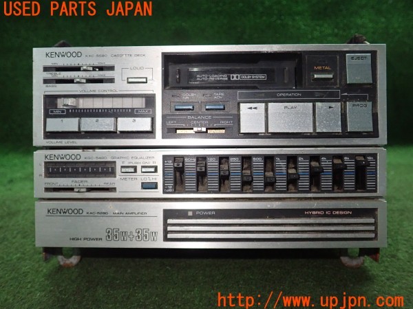 3UPJ=9229380512]スープラ GTツインターボ(GA70)KENWOOD ケンウッド KAC-5280 KGC-5480 KXC-5580 カセットデッキ テープデッキ 難有 中古_3