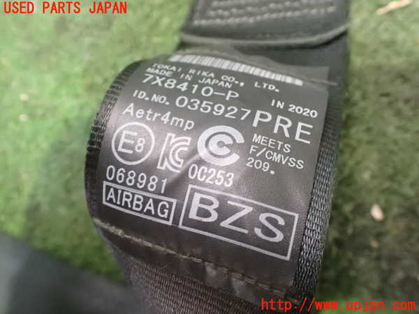 2UPJ-9229437075]MIRAI(ミライ)(JPD20)助手席シートベルト 中古_2